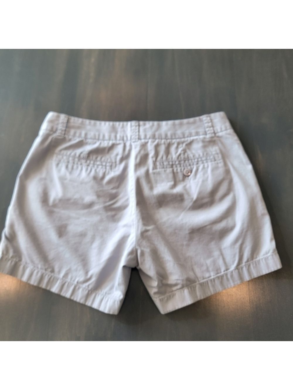 J. Crew Light Gray 100% Cotton Weathered Broken In Chino Shorts Size 4 - Picture 7 of 8
